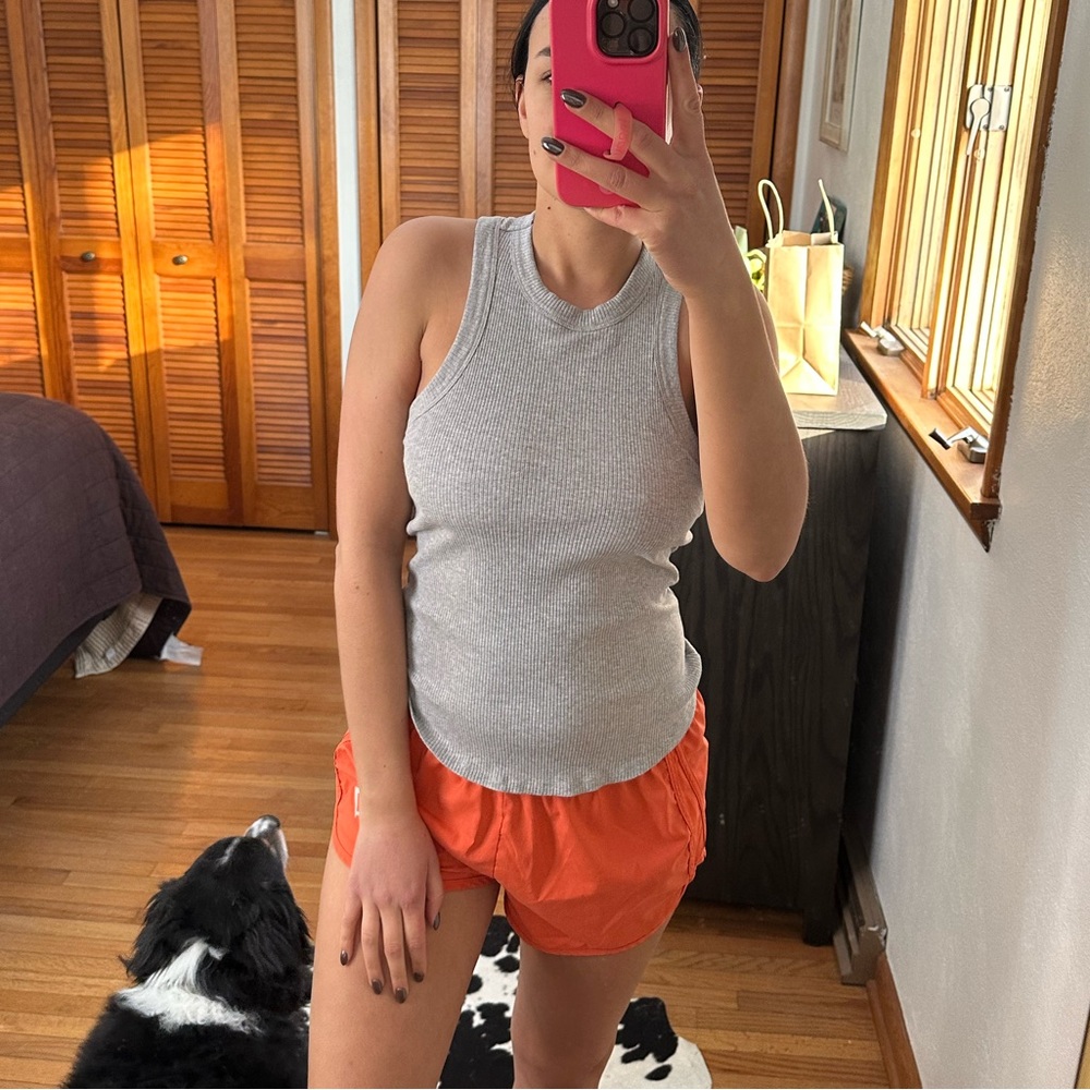 fabletics | ribbed razor back tank top